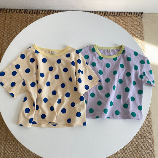 polkadot kids tee (low in stock/4-5 yrs & 5-6 yrs old)