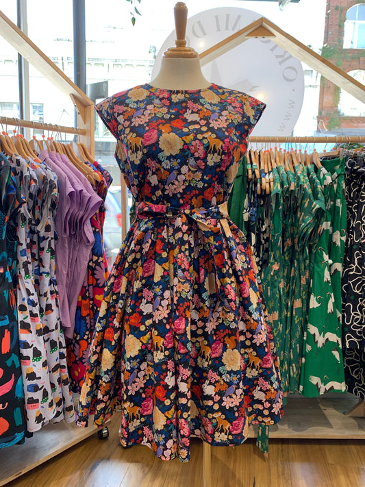 Beatrice Dress - Woodland in Spring (CLEARANCE SALE)