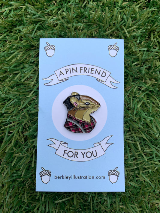 A pin friend for you - chipmunk