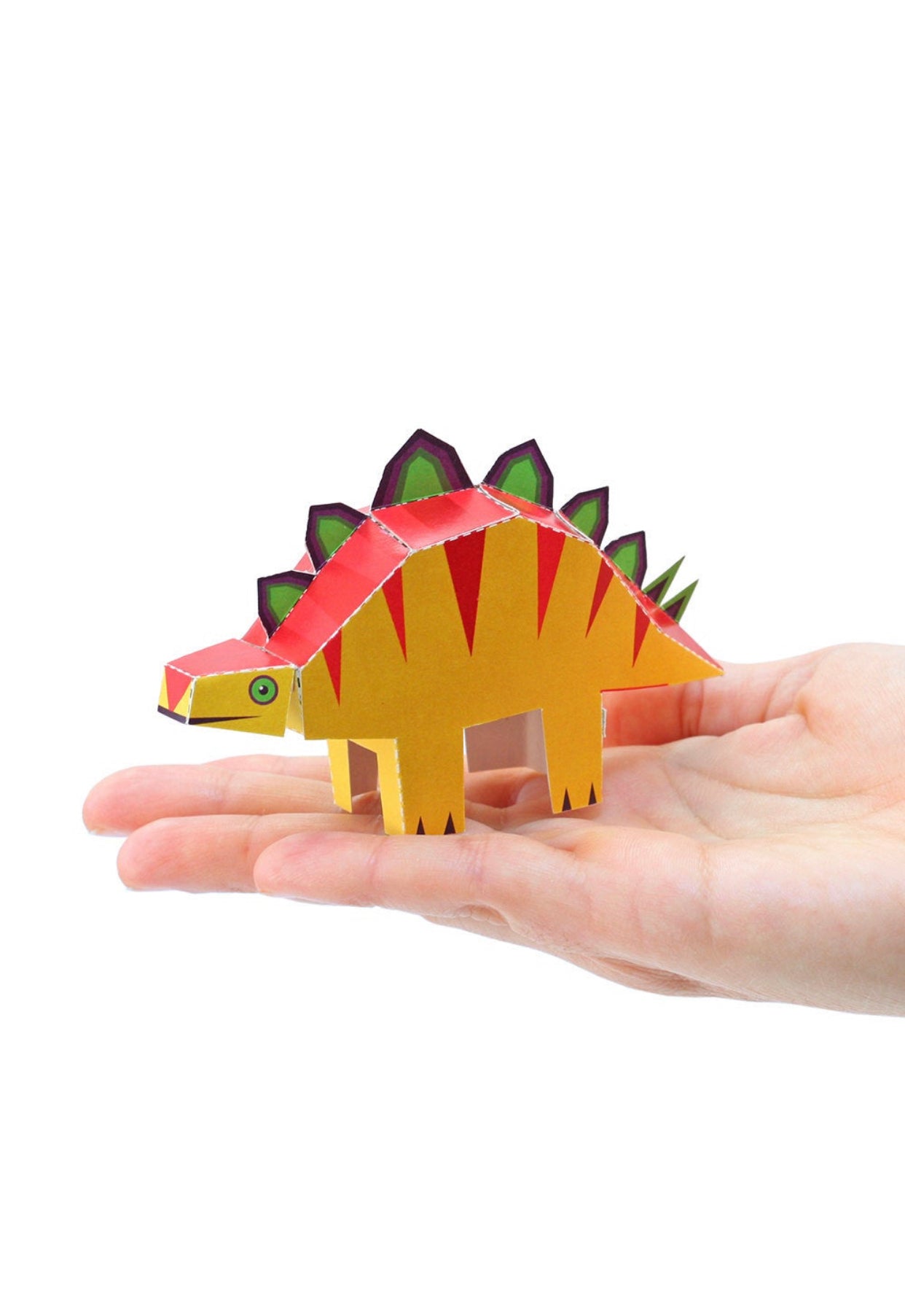 Paper craft post card (dinosaurs)