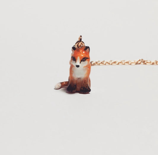 Handmade Fox Necklace