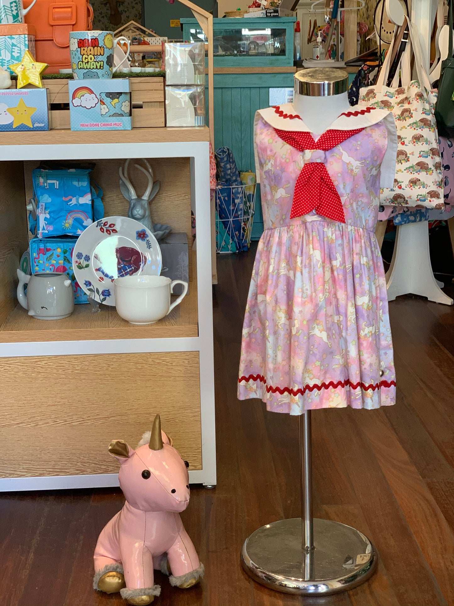 Sailor Girl Dress - Unicorn (Low in Stock /Size: 2 &3 yrs old)