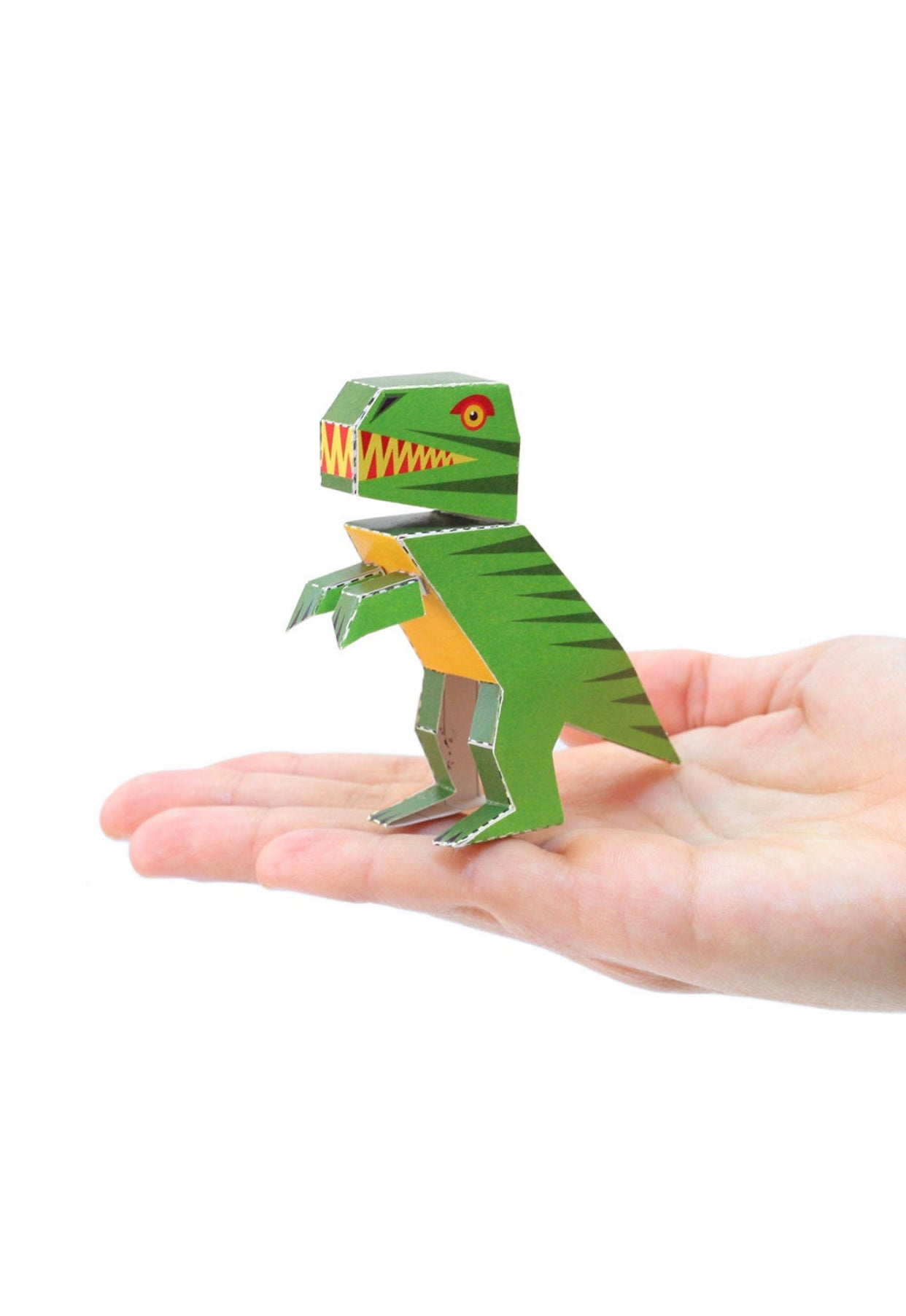Paper craft post card (dinosaurs)