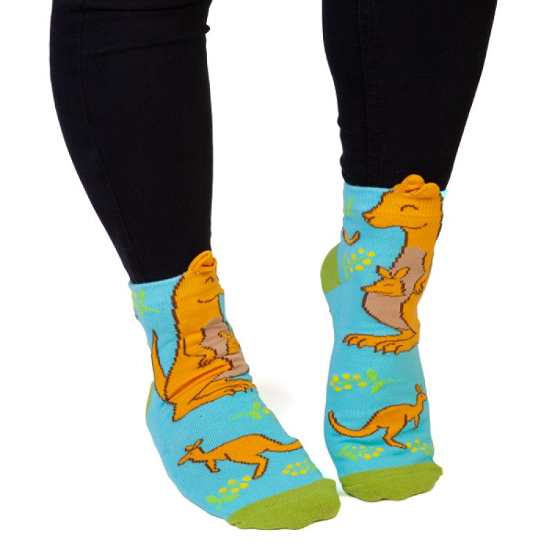 Feet speak socks Kangaroo