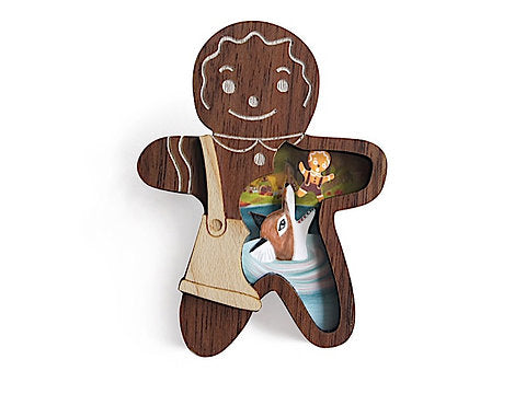 Laliblue Gingerbread Man Brooch by Laliblue