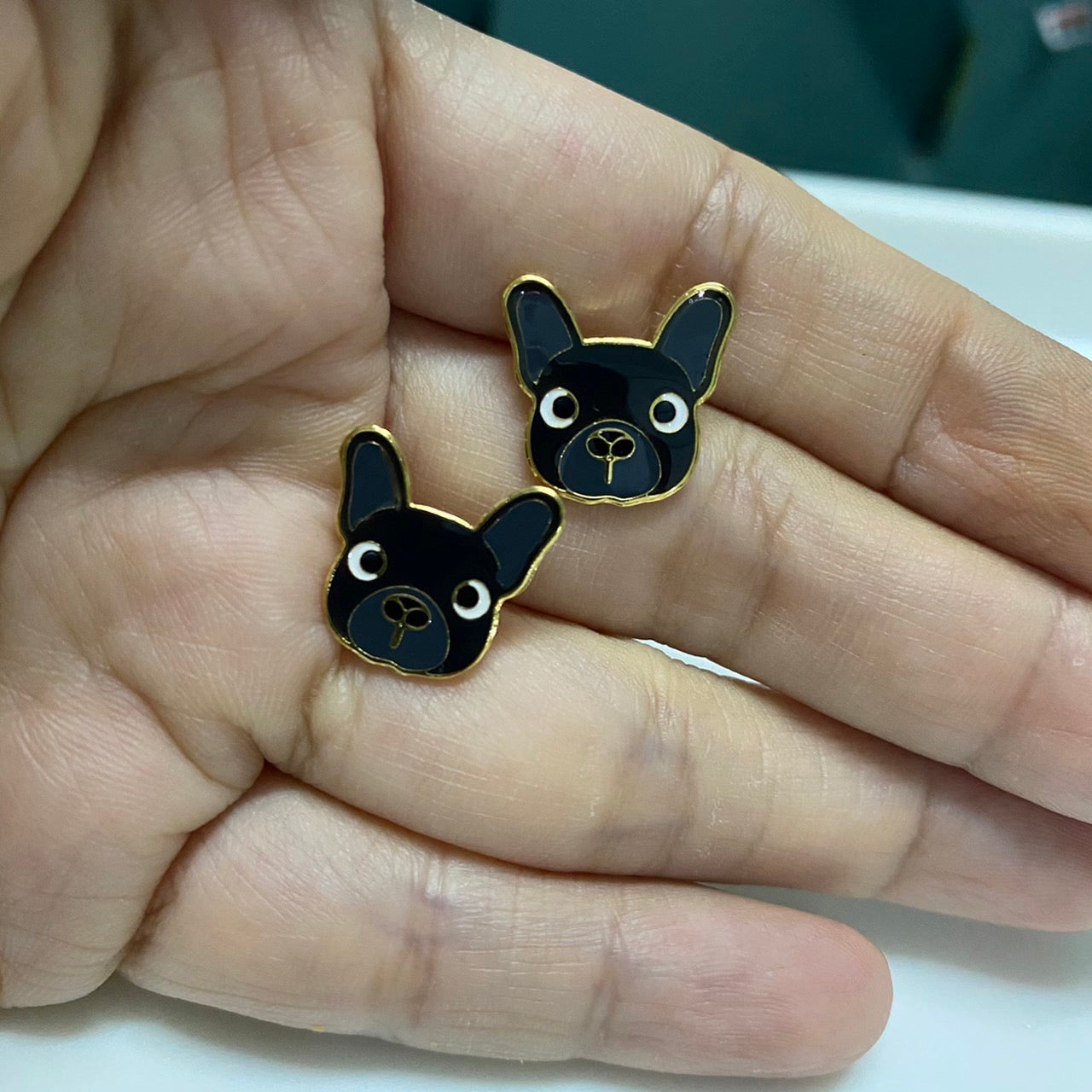 French Bulldog earring