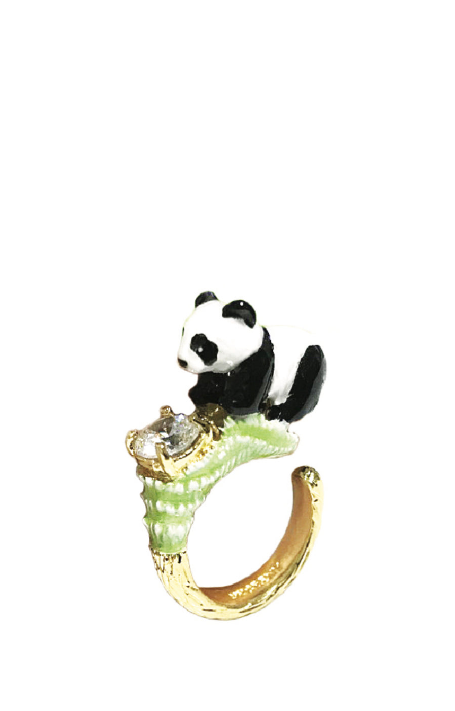 Handmade Panda Bling Bling Ring