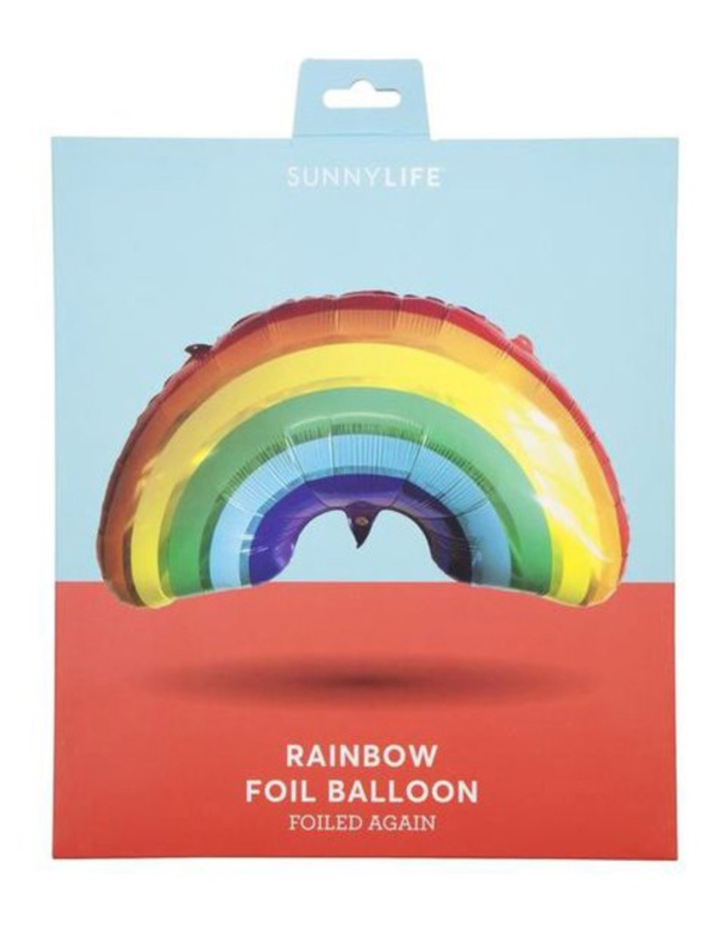 Rainbow foil balloon