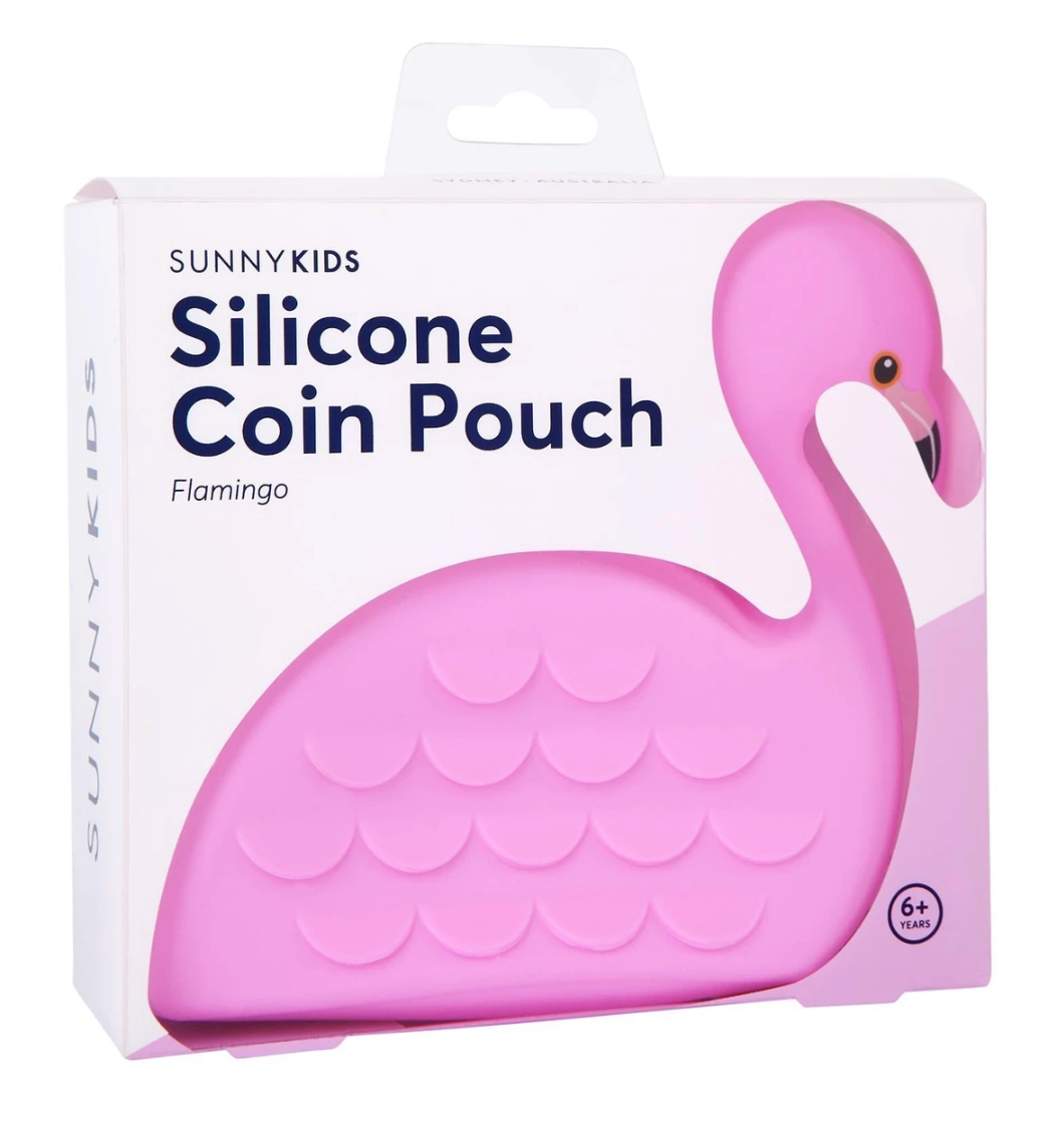 Sunnylife Flamingo silicone coin purse